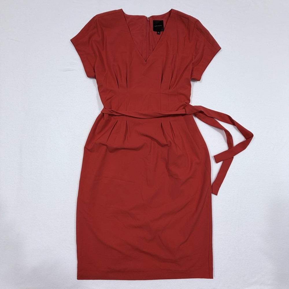 Alex Marie Dress‎ Sz 6 Red V-Neck Short Sleeve Elegant Cocktail Romantic Date